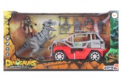 Mașină cu un dinozaur