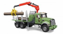 Camión de transporte de madera Bruder 2824 MACK Granit