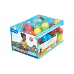 100 de bile de plastic într-o pungă cu fermoar, diametru 5,85 cm