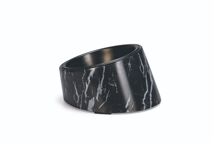 Designed by Lotte Vita Designová miska pro kočky Vzor černý mramor 160ml