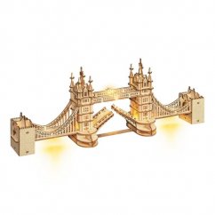 RoboTime Puzzle 3D de madera Puente de la torre que brilla