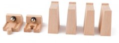 Woody Příslušenství k dráze - Rozšířený set kolejí: zarážky s magnetem, bloky