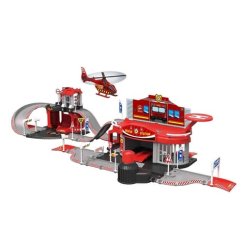Sta?ie de pompieri cu 4 vehicule ?i 2 figurine