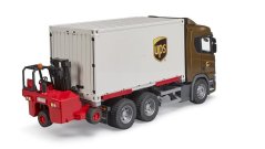 Bruder 3582 Logistická Scania UPS s vysokozdvižným vozíkem