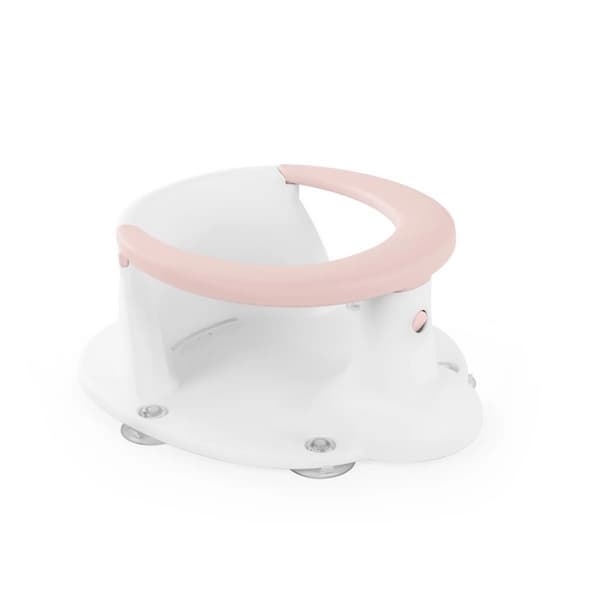 Siège de bain pour bébé avec ventouse, rose