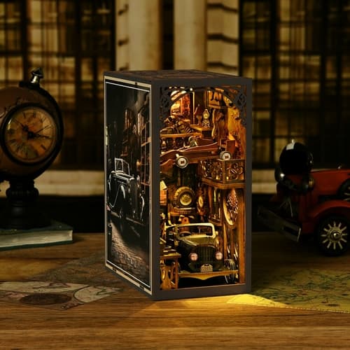 2Kids Toys 3D skládačka Zarážka na knihy Miniatura domečku Vintage auta