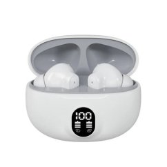 Bluetooth slúchadlá s mikrofónom biele