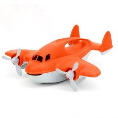 Zöld játék tűzoltó repülőgép narancssárga