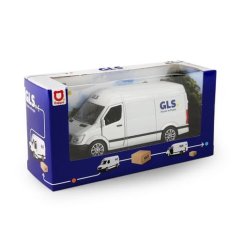 Metalowy samochód GLS z otwieranymi drzwiami 12 cm