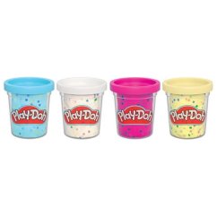 HASBRO - Play-Doh 4db pohár konfettivel