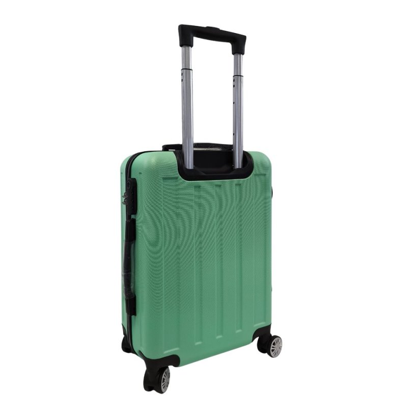 Walizka podróżna Bavy 20" Paski Jasnozielony