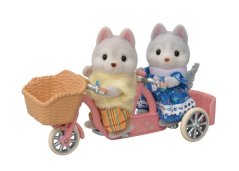 Sylvanian Families Tandemové kolo pro Husky sourozence