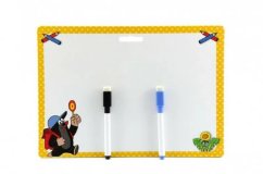 Letörölhető tábla + 2 vakondtúrás filctoll 30x21cm