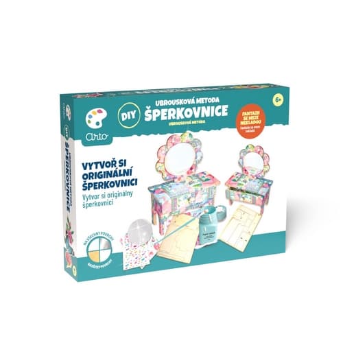 ARTO DIY Šperkovnice - ubrousková metoda