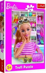 Puzzle Meet Barbie 100 dielikov 41x27,5cm v krabici 19x29x4cm