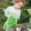 Bigjigs Toys Set d'outils de jardinage dans un sac en toile vert