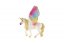 Unicornio con alas arco iris zooted plástico 13cm en bolsa