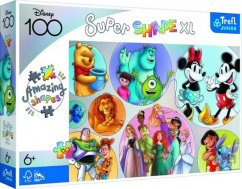 Puzzle Barevný svět Disney 160 XL Super Shape v krabici