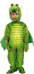 Costume de dragon à petit pied vert