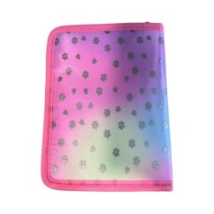 PIXIE CREW Piórnik jednopoziomowy, różowy, serduszka i łapki 50 pikseli