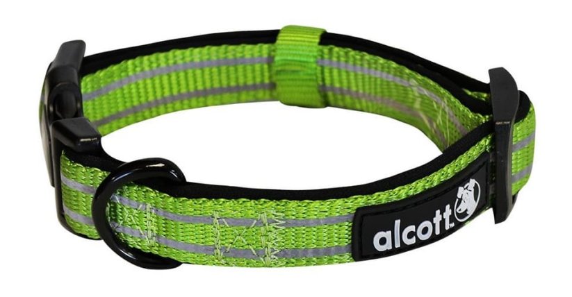 Alcott Reflexní obojek pro psy Adventure zelený velikost S
