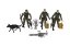 Set de soldați cu câine cu accesorii 12pcs plastic în pungă