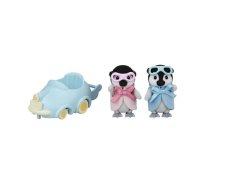 Sylvanian Families Baby Penguins jumeaux avec voiture