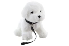 Plyšový maltézsky psík s vodítkom 22 cm Ekologický