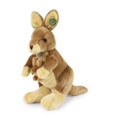 Cangur de pluș Rappa cu pui 37 cm ECO-FRIENDLY