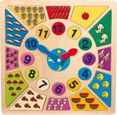 Small Foot Vkládací výukové puzzle nauč se hodiny