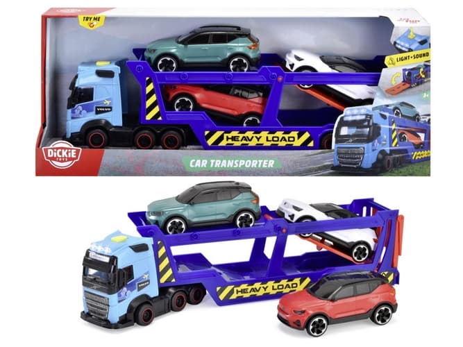 Autotransportér Volvo FH 16, 40 cm + 3 auta