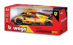 Bburago - RACING, Ferrari 499P - 24h Le Mans Livery 2024, żółty, 1:24