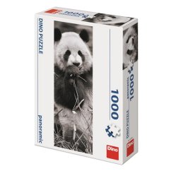 DINO Puzzle panoramic 1000 piese PANDA IN THE TRAP