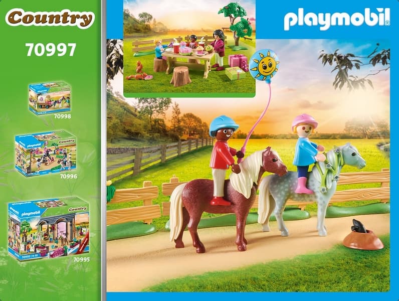 Playmobil 70997 Oslava narozenin na farmě s poníky