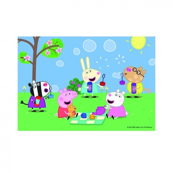 Puzzle 2v1 Prasátko Peppa/Peppa pig a kamarádi 2x48 dílků v krabici