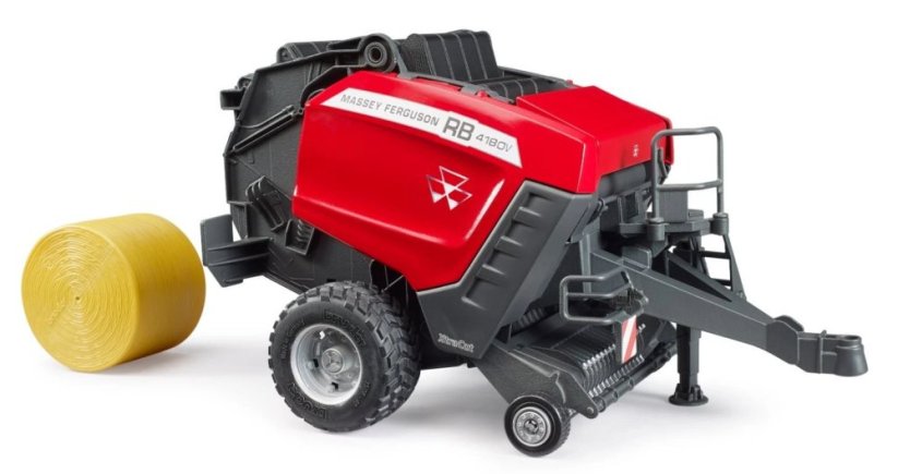 Bruder 2039 Lis na kulaté balíky Massey Ferguson RB 4180V