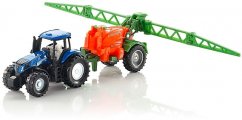 SIKU Super 1668 - Tractor con remolque para la pulverización de fertilizantes