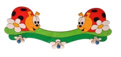 DoDo 3 cintres coccinelles en bois