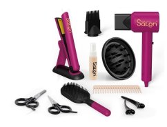 Set cosmetic cu uscător de păr și fier de călcat
