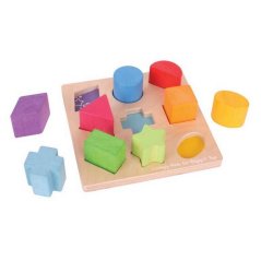 Bigjigs Baby Cubes en bois Formes et couleurs