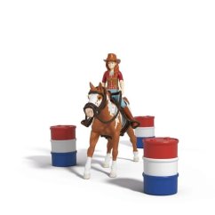 Schleich 42775 Hannah cu cal și obstacole - aventură western