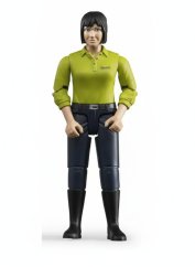 BWORLD 60405 Postać kobieca - zielona koszula, ciemne spodnie
