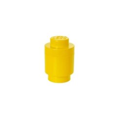 Okrągłe pudełko do przechowywania LEGO 123 x 183 mm - żółte