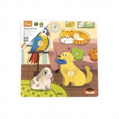 Puzzle de madera - mascotas