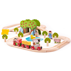 Bigjigs Rail Ferma de trenuri din lemn Bigjigs Rail