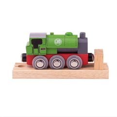 Locomotivă din lemn Bigjigs Rail GWR verde