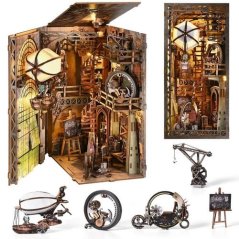 2Kids Toys 3D skládačka Zarážka na knihy Miniatura domečku Strýčkovo skladiště