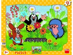 Puzzle Krtko záhradník, 12 dielikov - Dino