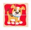 Minipuzzle - Animales en caja de madera