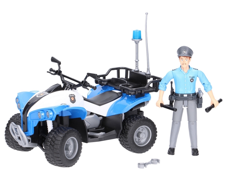 BWORLD 63010 Policyjny quad z figurką policjanta